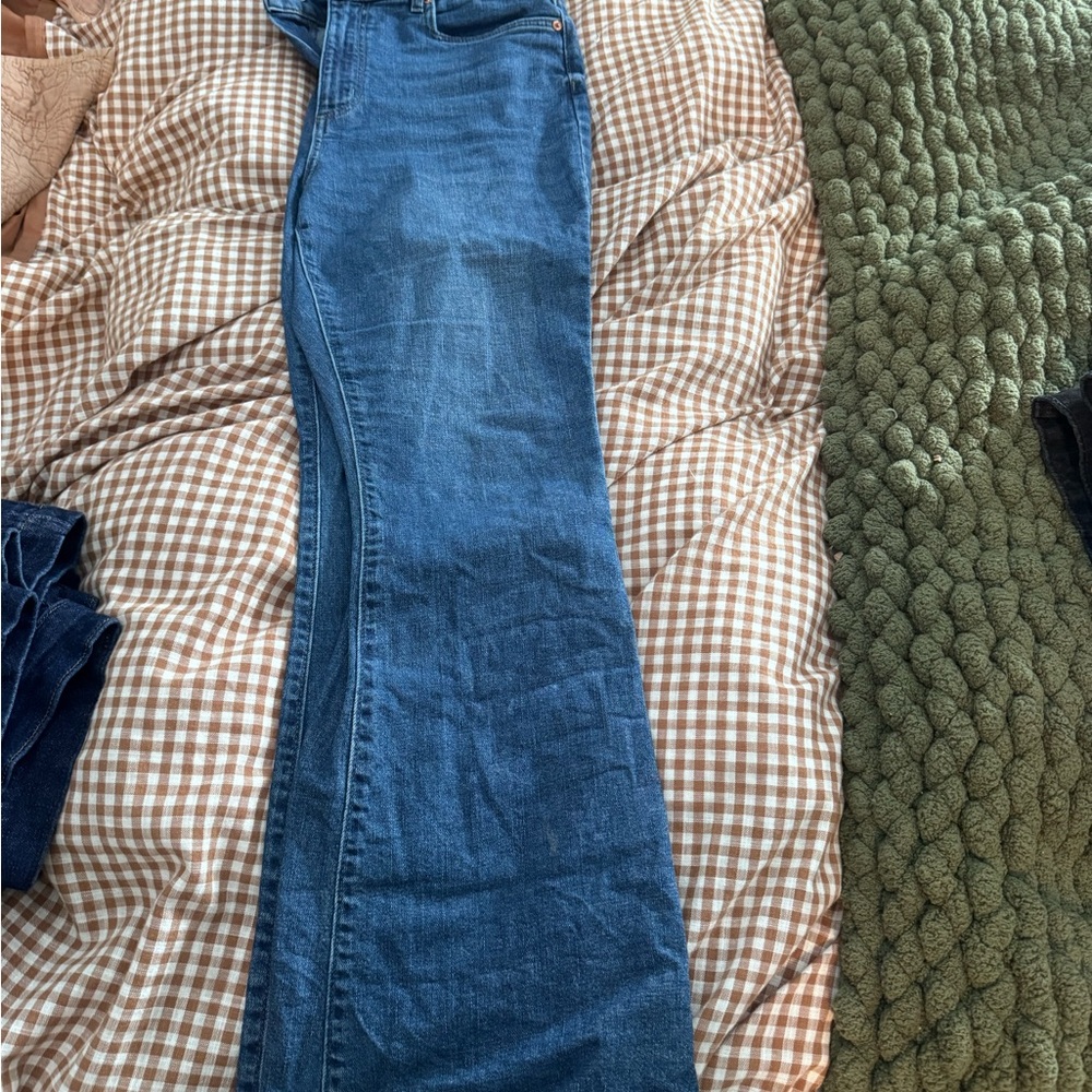 LOFT Women's Flare Blue Jeans